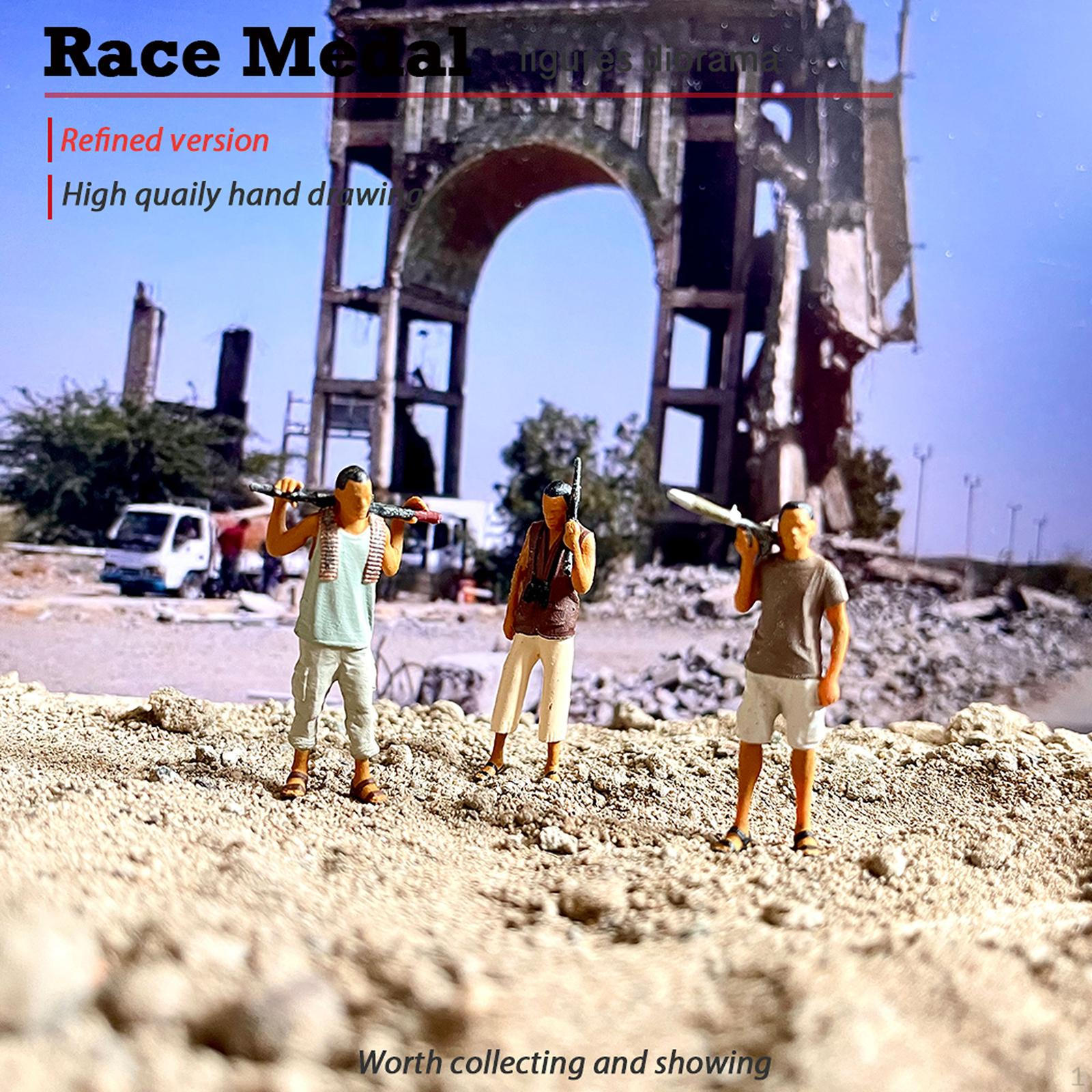 1/64 Диорама Фигурки Раскрашенные вручную Позы Сцены Коллекции Крошечные Люди Кукольный — фото 8