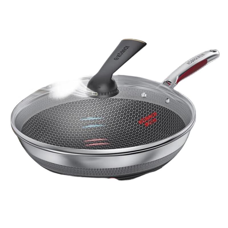 Kombach 5th Gen Antibacterial 304 SS Honeycomb Non-stick Wok