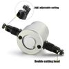 Metal Sac Kesici Çift Başlı Demir Kemirici Kesme Aleti Elektrikli Matkap Eklentisi Modifikasyon Plakası Zımba Makası Ayarlanabilir