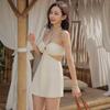 Korean Ins New Skirt Split Swimsuit Female Sexy Suspender a Small Chest Hot Spring Swimsuit