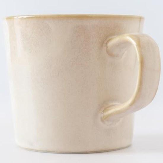 Aito Seisakusho Natural Color Mug Large 320ml Vanilla White Mino Ware Dishwasher Microwave Safe Made Japan 517326