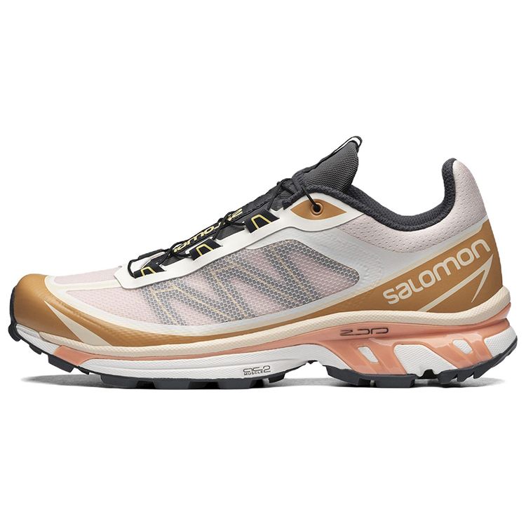 SALOMON XT-6 FT Comfortable Durable Fabric Wear-Resistant Low-Top Trail Running Shoes Unisex Sneaker White Platinum 416205