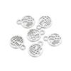 50pcs Alloy Good Luck Charms Lucky Chinese Character Fu Pendants For DIY Jewelry Making New Year Bracelets Necklace Accessories