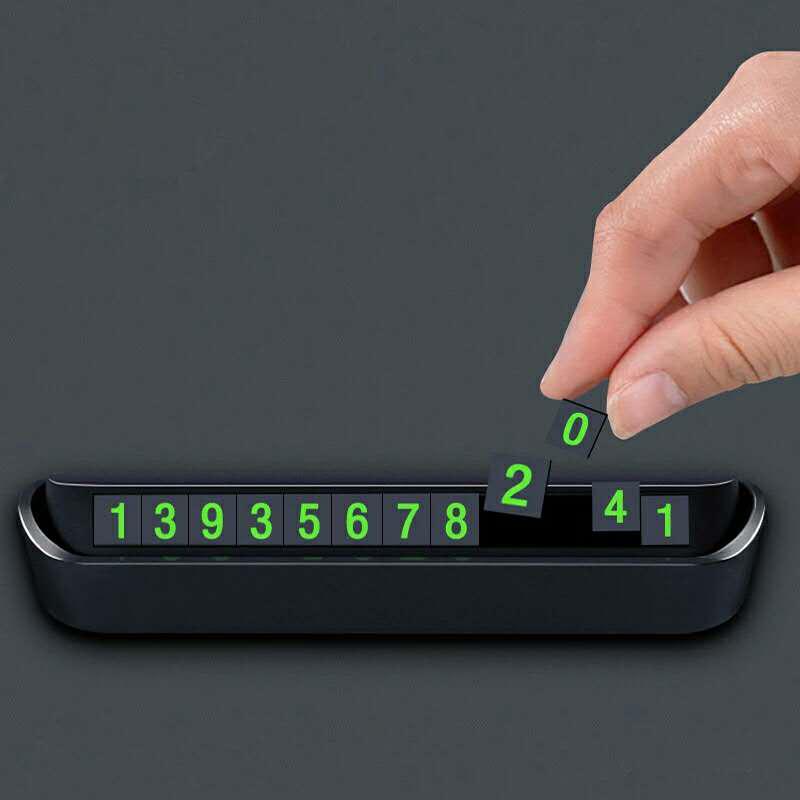 Mașină temporară parcare card număr de telefon placă auto-stil accesorii auto noapte număr de telefon card autocolante auto