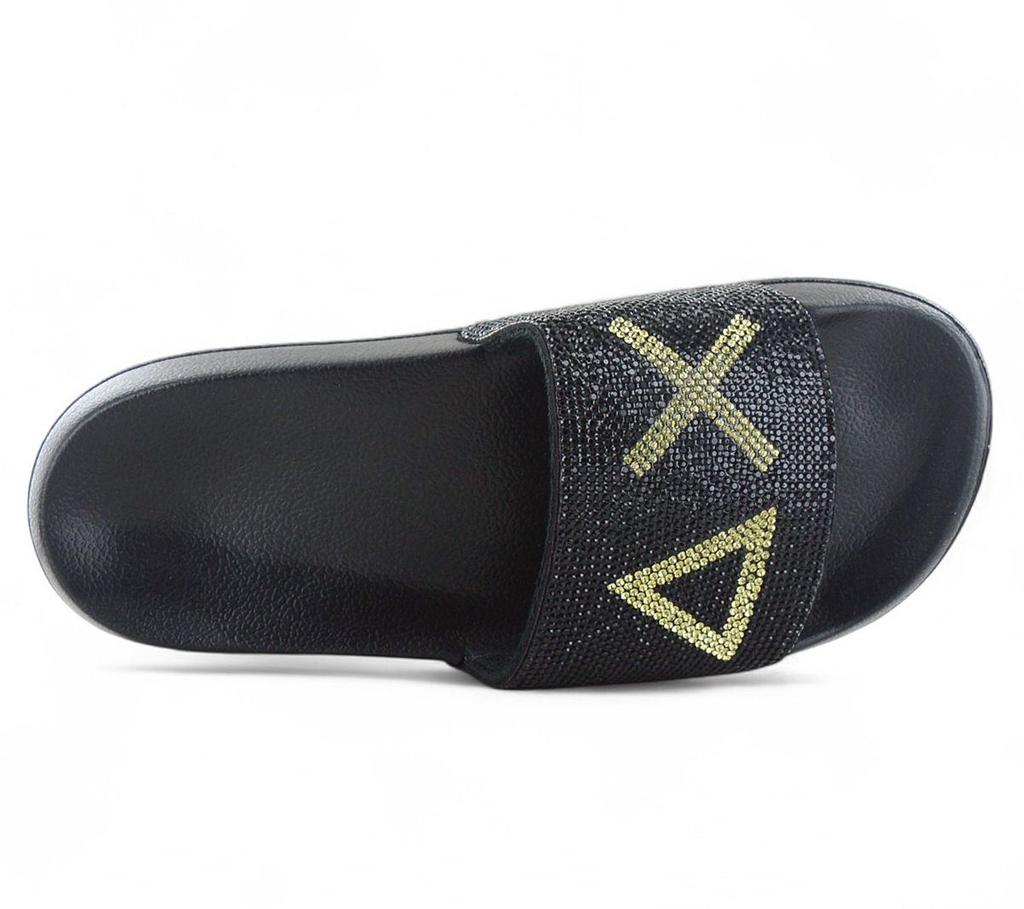 Sun68 Slippers LOGO STRASS - Women's Sandals Slides Bath Sandals X35205-11 ORIGINAL