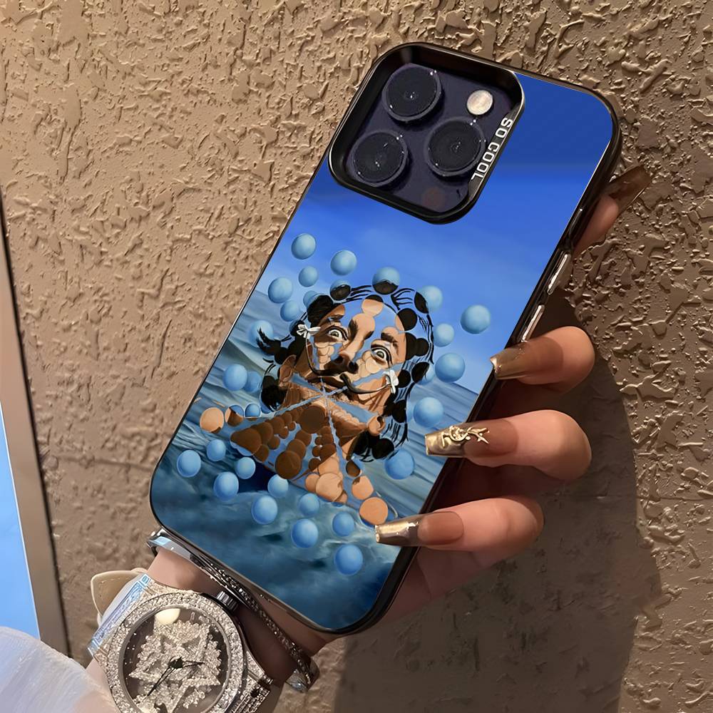 S-Salvador D-Dali Art Phone Case For iPhone 16,15,14,13,12,11,Pro,XS,Max,Plus,Mini,SE Black Candy Matte Shockproof Cover