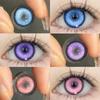 MillCreek Annual Contact Lenses Big Eyes Cosplay Contact Lenses 14.5 Mm  2 Pieces Per Pair Koi Series Full Pupil Mask Halloween Anime Eye Makeup