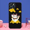 Japanese Lucky Cat Art Phone Case For iPhone 17 16 15 14 13 11 12 Pro Max Plus 13 12 Mini 16e 17 Air Bumper Cover