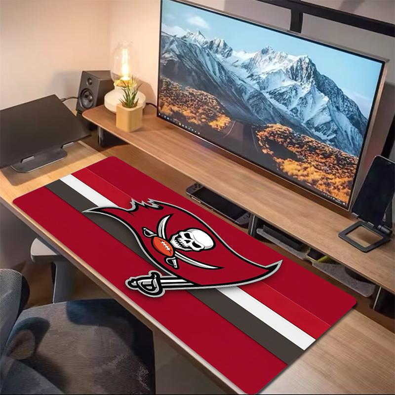 Tampa Bay Buccaneers2 Druck Kissen Rutschfest Laptop Tablet Großes Mauspadd XXL Matte Mini-PC Spielmatte Mit Verriegeltem Rand