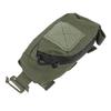 Outdoor Backpack Shoulder Strap Pouch Clip On Pouch Backpack Attachment Bag for Hikers OD Green