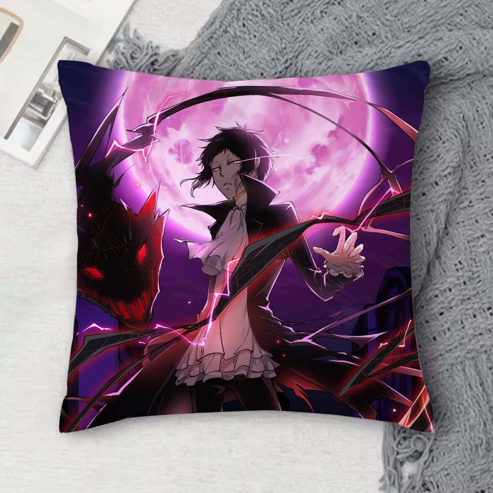 Ryunosuke Akutagawa Doublesided Printed Square Decorative Cushion Cover for Sofa Living Room Home Decor