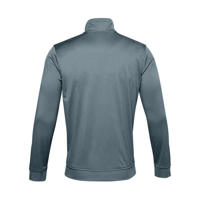 Under Armour Sportstyle Tricot Logo Print Training Jacket Men Jackets Gray 1329293-012