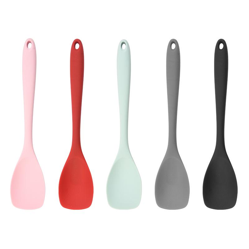 Non-stick Silicone Duck Tongue Spatula for Baby Food & Salad Mixing