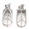 Pair Universal Stainless Steel Front Foot Peg Footrest Fits Honda Kawasaki Yamah