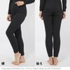 Hidamari Everest Thermal Size Dark Black Women's Tights, Innerwear, Sapium, Triple-Layer Construction, Small, [EVNS860-DBK]