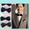 Classic Mens Dress Bow Tie With Polyester Cotton Material For Business Events