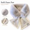 Women's Striped Knit Neck Warmer Scarf, Thick Winter Neck Gaiter for Cold