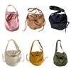 Drawstring Crossbody Shoulder Bag Simple Fashion Bag Versatile Bag Nylon Bags