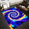 Colorful Psychedelic Swirl Pattern Carpet for Living Room Decor Suitable for Use As an Anti-slip for Living Room Bedroom Sofas