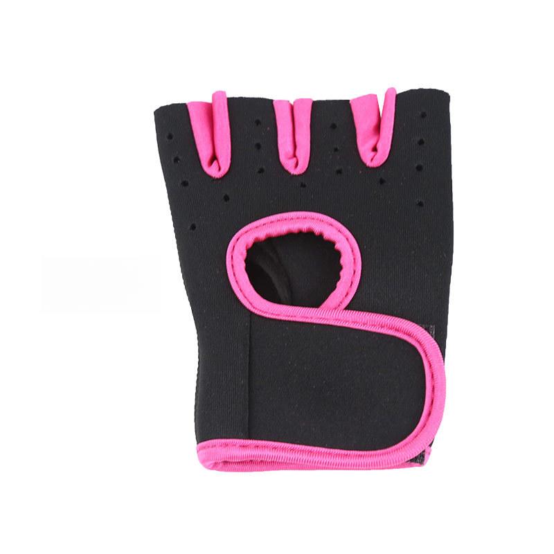 Unisex Dumbbell Equipment Horizontal Bar Exercise Wrist Guard Gym Half Finger Sports Non-slip Gloves