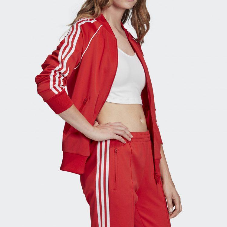 Adidas Jackets Women's Red V Neck Moderate FM3313