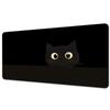 Kawaii black cats Mouse Pad Mousepad Large Abstract Mouse Pad Gaming Deskmat With Lockedge Office Nonslip Carpet