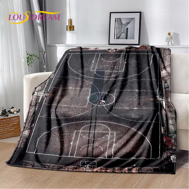 Basketball Art Cartoon Soft Plush Blanket,Flannel Blanket Throw Blanket for Living Room Bedroom Bed Sofa Picnic Cover Bettdecke