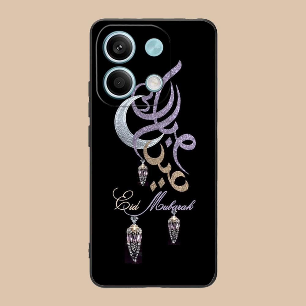 Eid Mubarak Mobile Phone Case for POCO M7 M6 M5 M4 M3 X7 X6 X5 X4 X3 Pro GT 5G Colorful Printing Cover Cellphones Cover Pretty