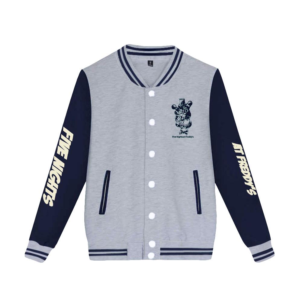 Five Nights At Freddy's Bomber Jacket Women Men Oversized Fashion Baseball Coat Jacket Streetwear Spring Autumn Bomber Outwear