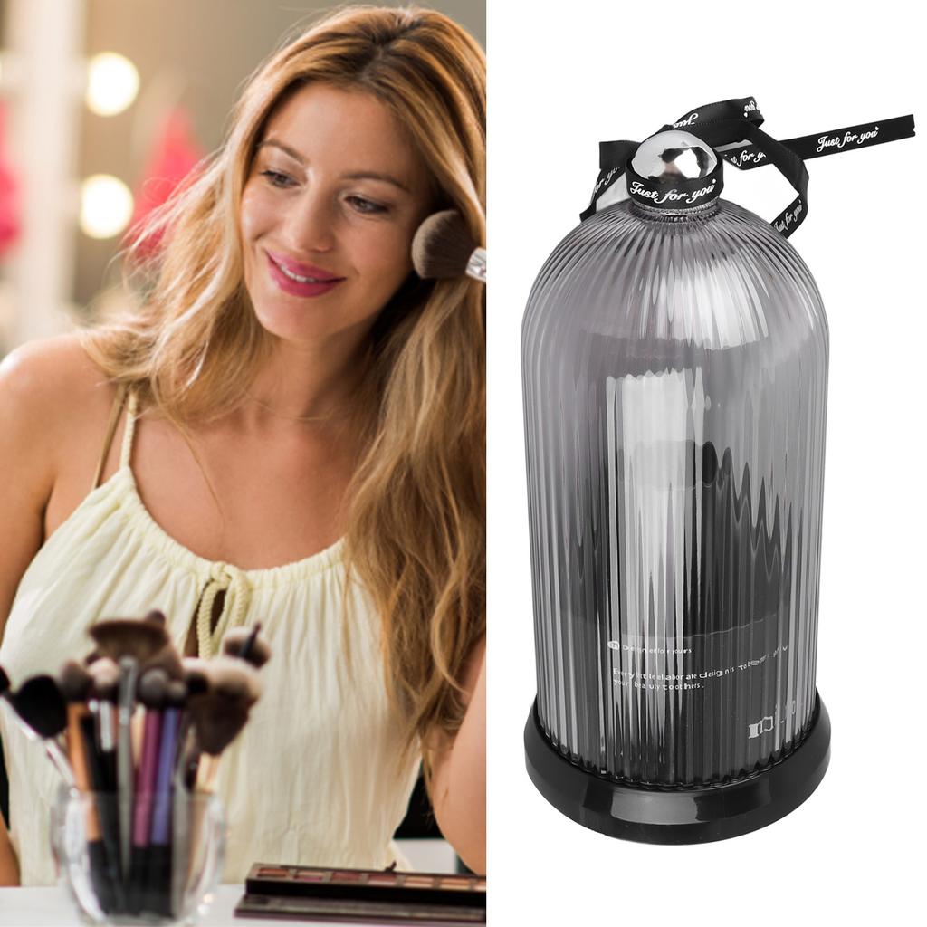 Makeup Brush Storage Holder 360 Degree Rotatable Makeup   Dustproof Waterproof Holder for Lipstick Cosmetic