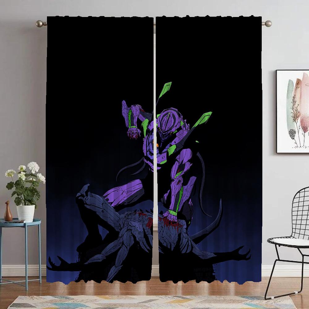 Evangeliones Home Interior Curtains for Camera Halloween Decoration Curtains Child Room Living Room Curtain Tulle for Bedroom