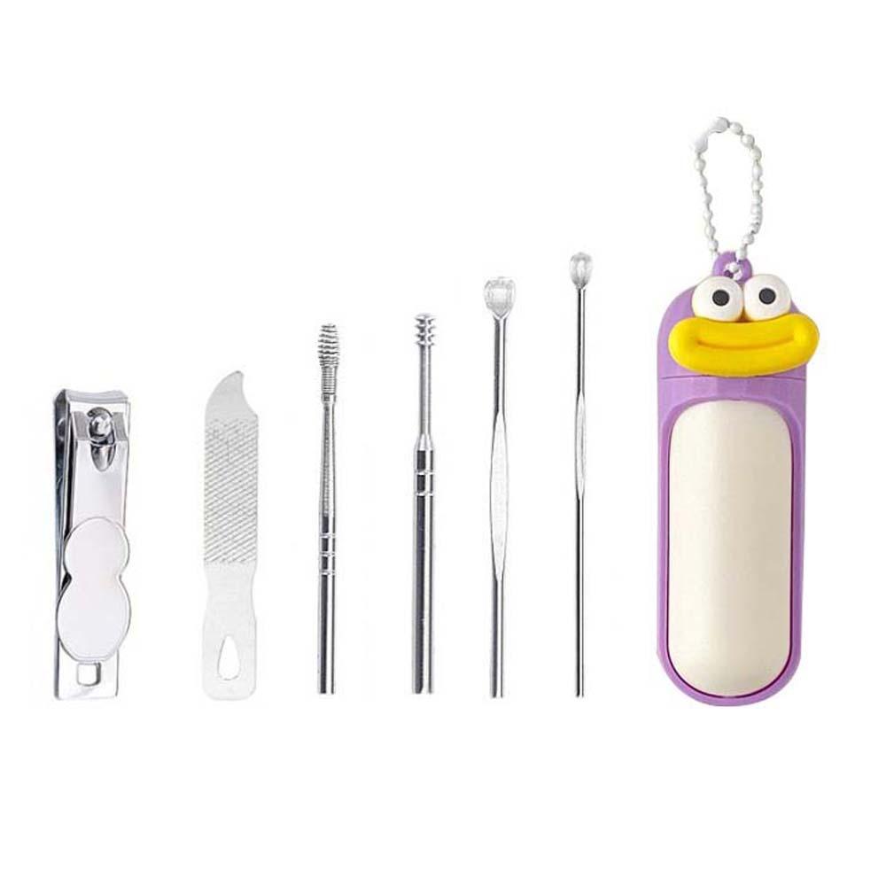 

Инструмент для маникюра Милые кусачки для ногтей Подвеска-цепочка Кусачки для стрижки ногтей Мини-пилка для ногтей Уход за ногтями Ухочистка Мультяшная шлифовка ногтей Дорожный жёлтый