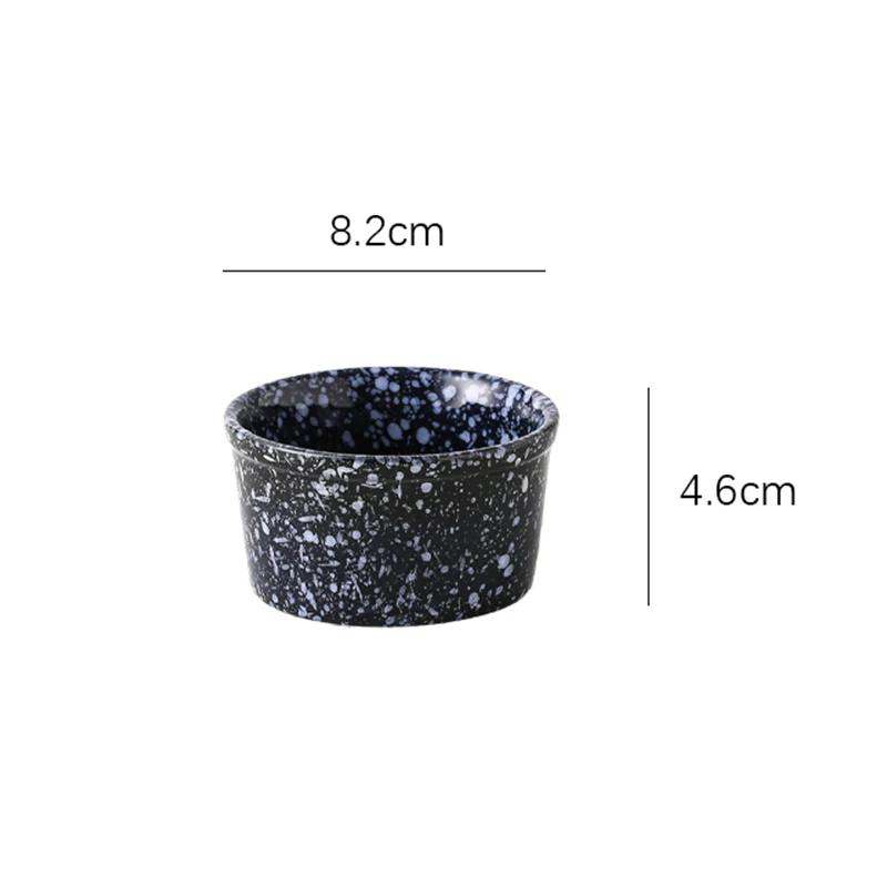 7,6 cm große japanische Gewürzschale, kreative Keramikschale für Sojasauce, Dip-Essig-Schale, runder kleiner Teller, Küchenutensilien, Geschirr