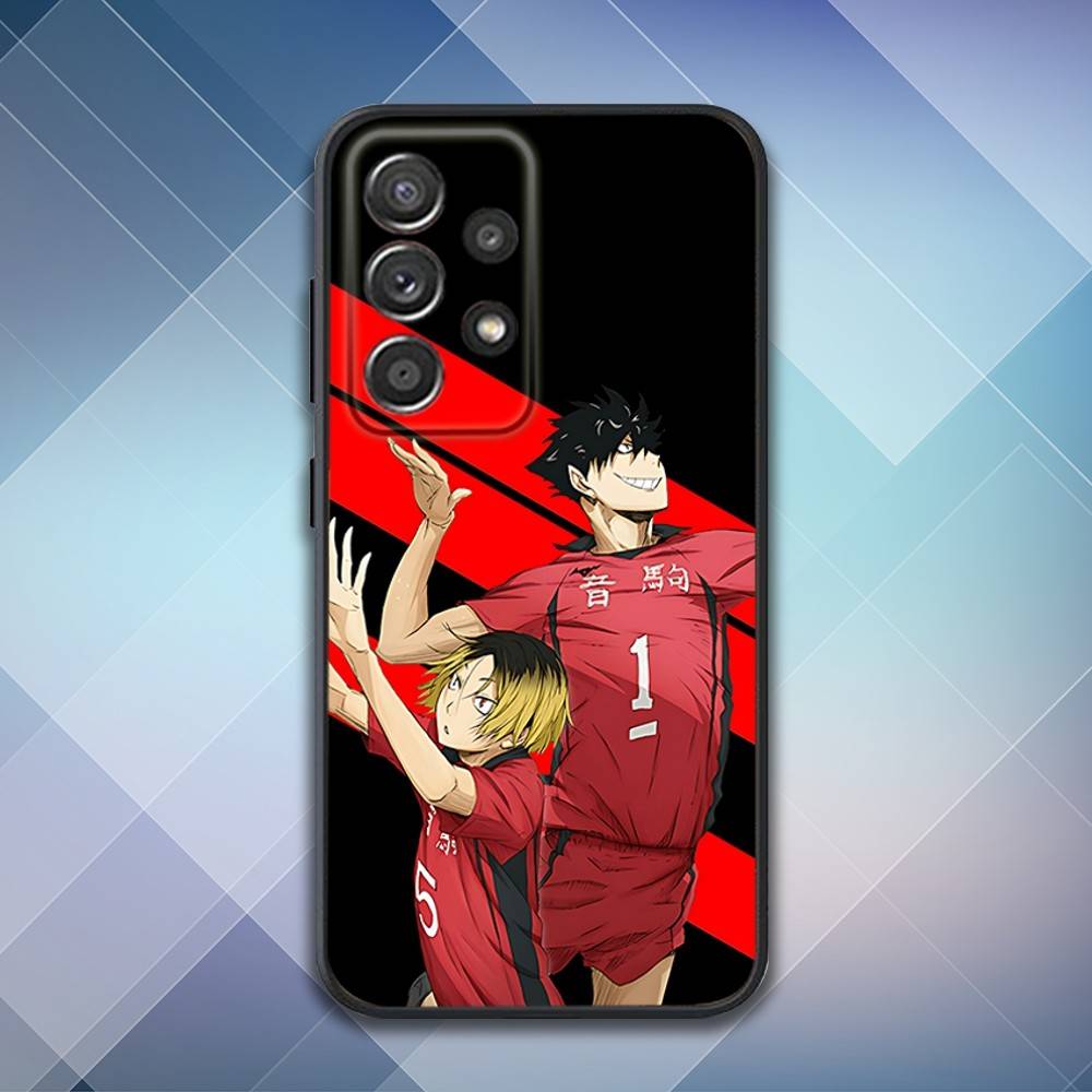 

Anime H-Haikyuu Nekoma Phone Case For Samsung S 25,24,23,22,30,21,10,9,Ultra,Plus,Lite,FE,4,5 G Soft Black Case Samsung S205G