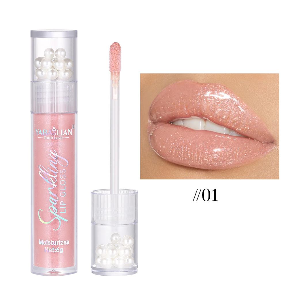 Błyszczyk do ust Pearl Glitter Wodoodporny połyskujący błyszczyk do ust Hydra Moist Długotrwały cukierkowy kolor Seksowny błyszczyk do ust