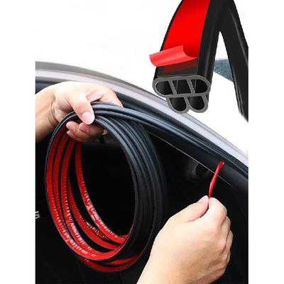 10m dveřní těsnící lišta pro auto gumovou nálepku Dvouvrstvá hluková izolace protiprachové zvukotěsné těsnící lišty exteriér