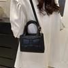 Stylish Pu Leather Small Square Bag Trendy Crossbody Bag For Women 2024 Summer Fashion