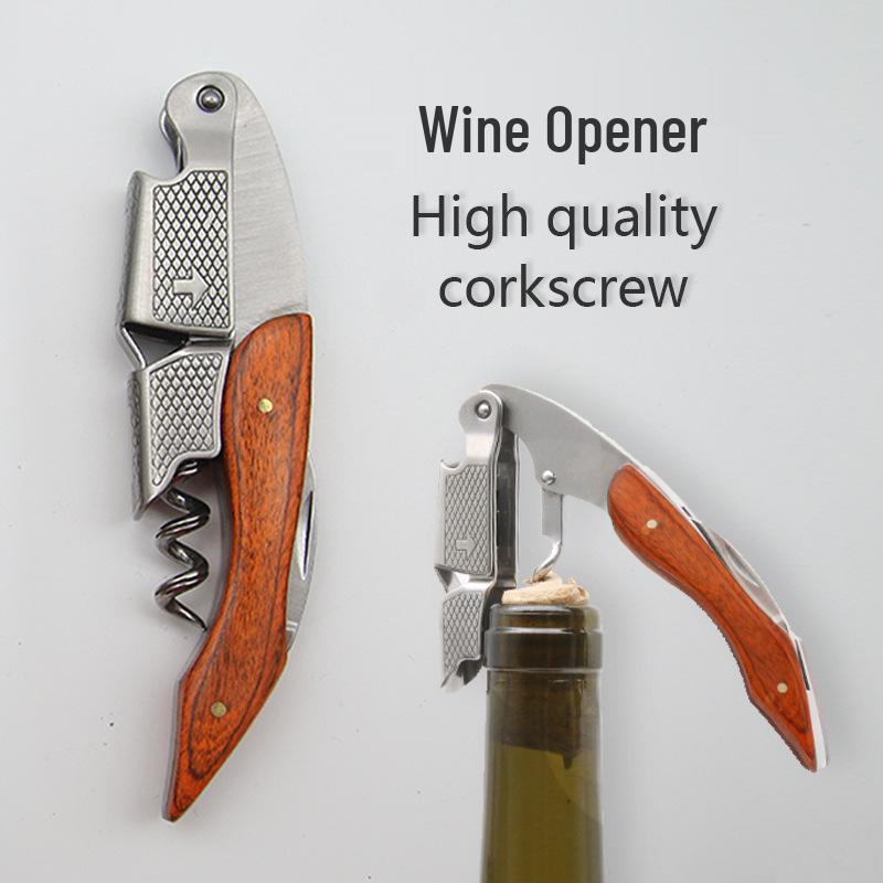 

Дерев яний відкривач для вина та пива чотири в одному