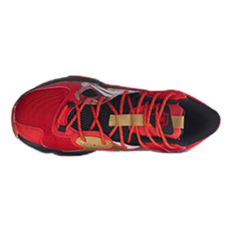 Li Ning Power 6 V2 Cushioning Slip Resistant Abrasion Resistant High top Basketball Shoes Men's Red ABAQ005-6