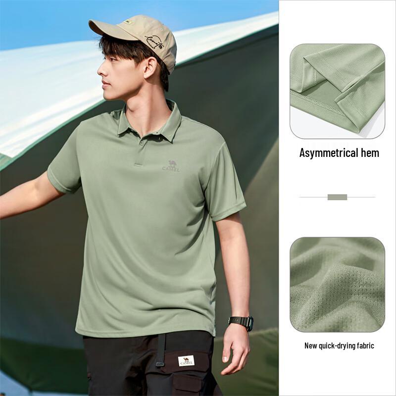 CAMEL Men s Quick-Dry Outdoor Polo Shirt XL