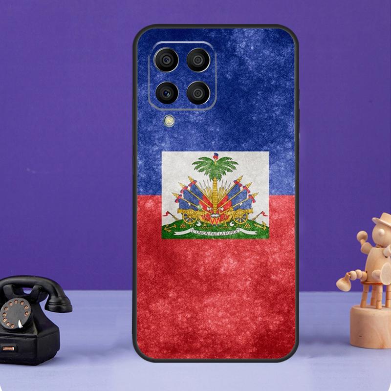 Étui Haïti Drapeau Haïtien Pour Samsung Galaxy M36 M56 M16 M33 M53 M13 M12 M32 M52 M20 M15 M55 M31 M14 M35 M34 M54