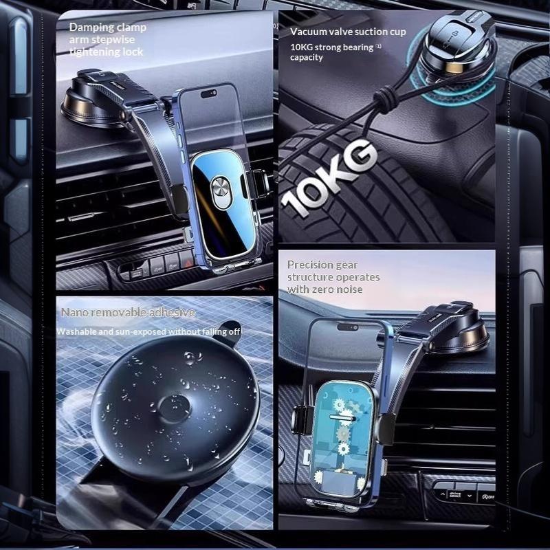 Car Phone Holder Mount Suction Cup 360° Rotation Universal Dashboard Stand Shockproof for All Smart Phones