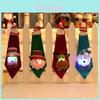 Creative Christmas Decoration Sparkling Tie For Adults And Kids With Unique Designs In Various Styles