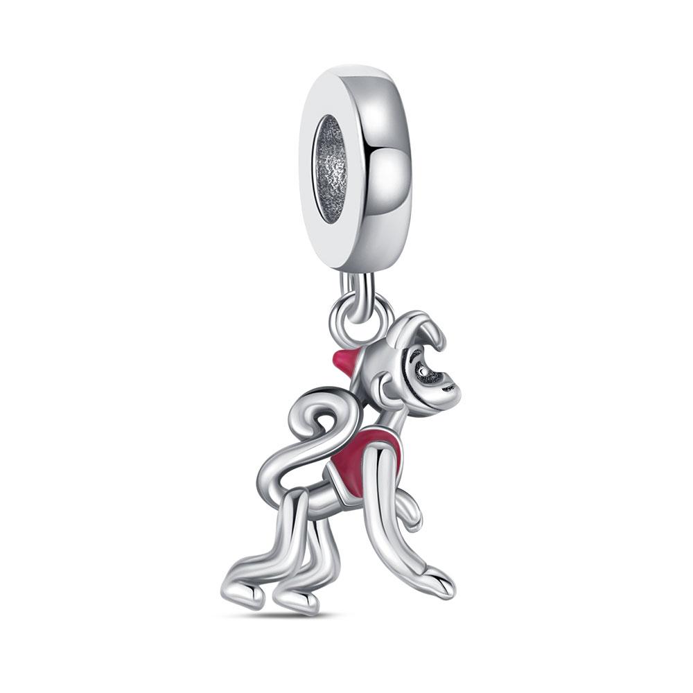 Copper Animal Charms Cute Monkey Series Pendant Fit Original Bracelet Diy For Women Fine Bead Jewelry Party Gifts