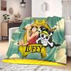 Luffy D Print Blanket Warm Comfortable Flannel Blanket Suitable for Bedrooms,Sofas, Beds,Chairs,Travel -QIAO47