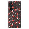 For Samsung Galaxy A17 5G Case Red Canes and Stockings Pattern Printing Straight Edge TPU Phone Back Cover