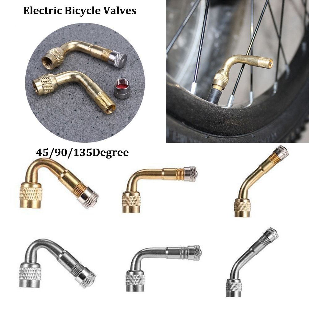 Multicolors Brass Air Tyre Valve Stem Bike Parts  Electric Bicycle Valves Accessories