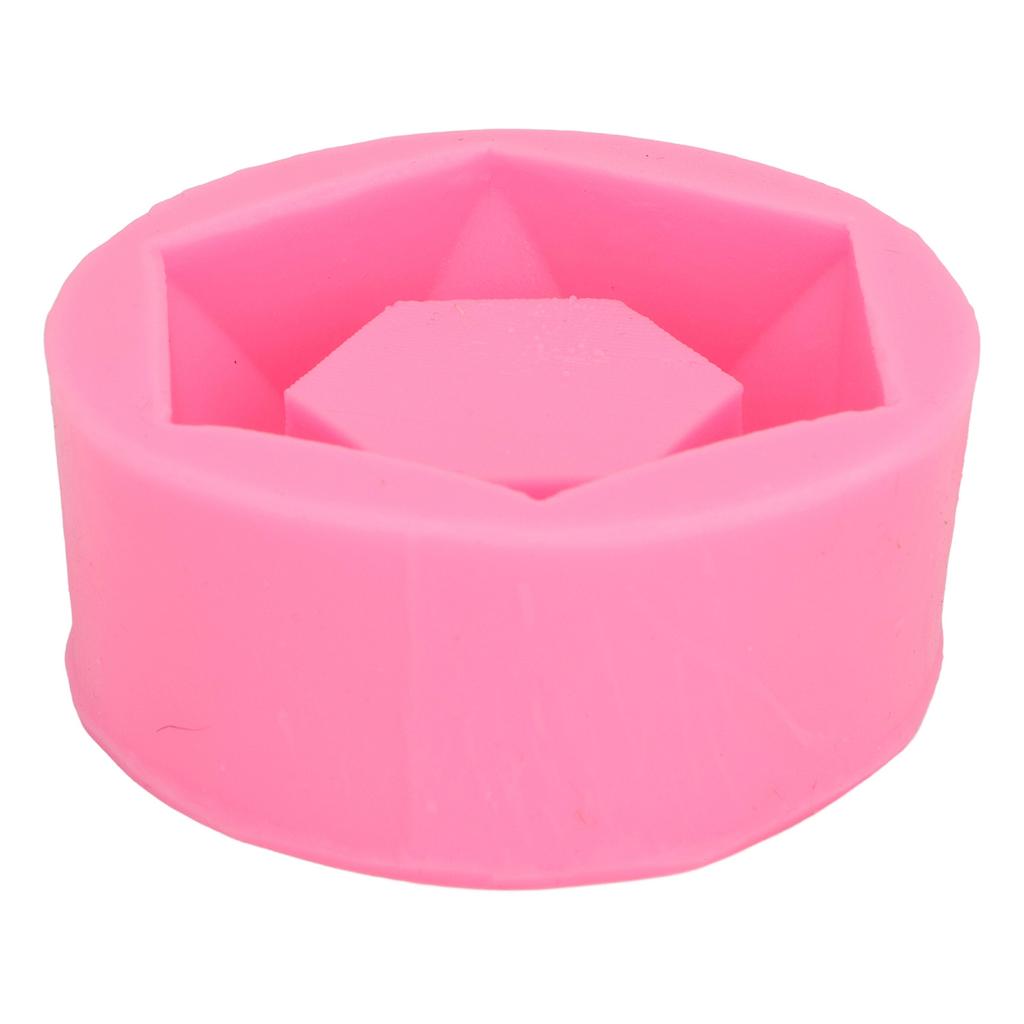 Silicone Flower Pot Mould Hex Reusable Succulent Planter Mould for Cake Chocolate Aromatherapy