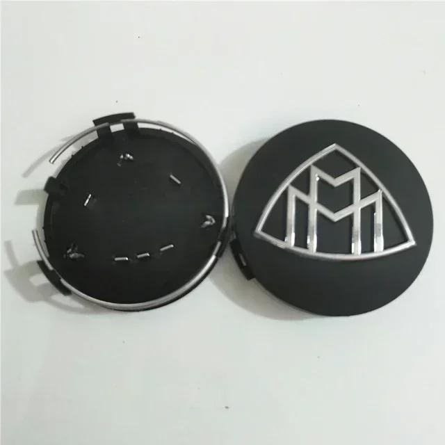 4pcs 75mm Maybach Car Emblem Wheel Center Hub Cap auto Rim refit dust-proof Badge Covers S480 S500 GLS Sticker Accessories1
