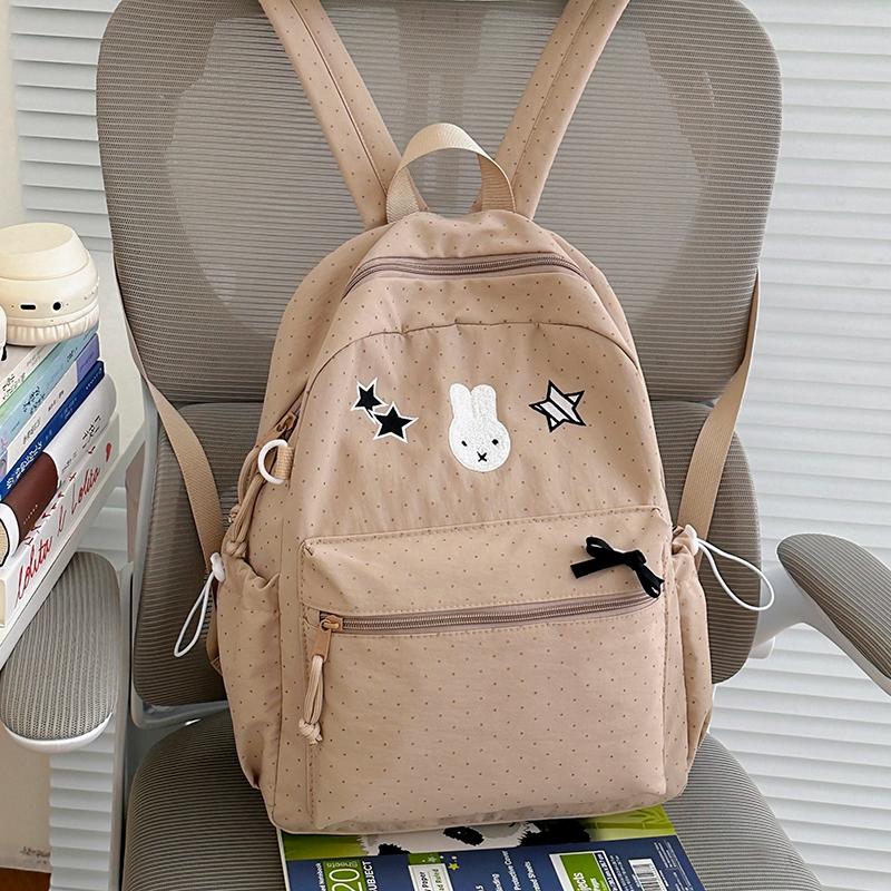 Large Capacity Student Schoolbag Female Bunny Pattern Backpack